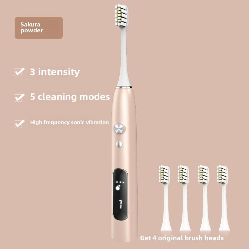 Electric Toothbrush, Sonic Vibration Induction Charging, Free Electric Toothbrush Head