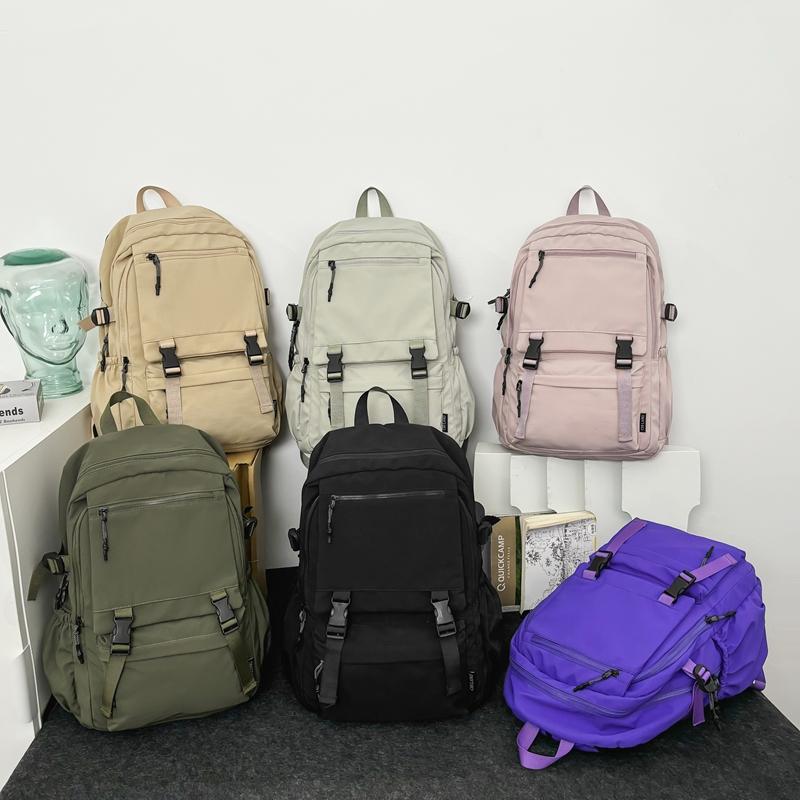 Männer Einfarbig Rucksack Frauen Große Kapazität Reise Rucksack Student Schul