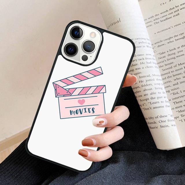 Film Movie Clapperboard Clapper Board Phone Case Back Cover for iPhone 17 Air 16 15 14 13 11 12 Pro Max Plus
