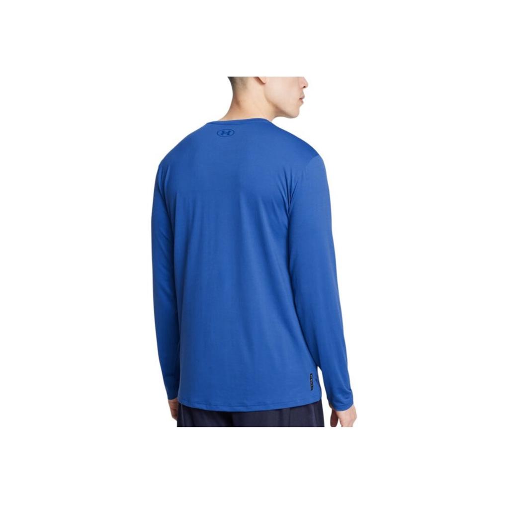 Under Armour Vanish Energy Soft Comfortable Breathable Crew Neck Long Sleeve T-Shirt Men T-Shirts Tech-Blue 1385418-432