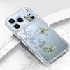 Diamond Case For iPhone 17 Pro Max Crystal Butterfly Print Clear TPU Silicone Soft Cover For iPhone 16 Pro Max 15 14 13 11