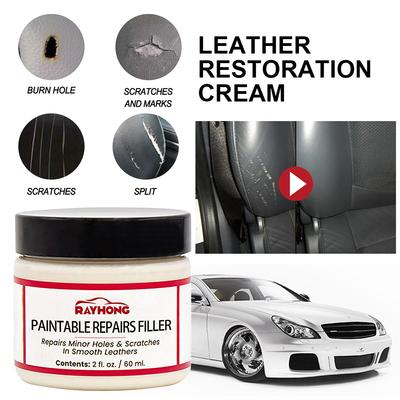 Leder Füller Reparaturpaste Leder Risse Kratzer Reparaturpaste für Autositze Möbel Schuhe Aufbereitung Loch Füller
