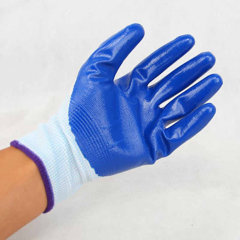 N518 Nitrile-Dipped Gloves: Oil-Resistant, Non-Slip, Breathable, and Durable for Mechanical Processing, Auto Repair, and Logistics.