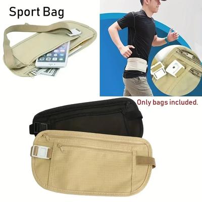 Sport Running Wais Bag Invisible Travel Waist Packs Pouch For Passport Money Belt Bag Hidden Security Wallet Gift Pack Money Bag