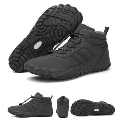 Stivaletti Invernali alla Caviglia Stivali da Neve Caldi e Peluche Donna Uomo Impermeabili Sneakers Outdoor Antiscivolo Scarpe da Trekking Scarpe di Cotone Elasticizzate
