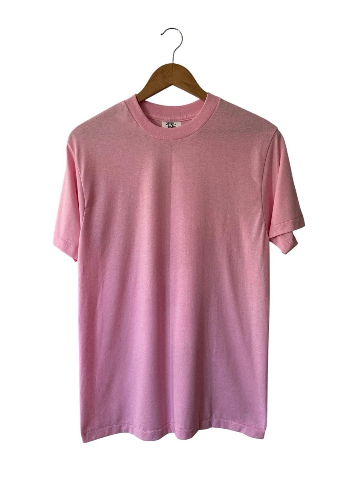 

Vintage Xpres Knits Blank Pink T Shirt Men’s Large USA Single Stitch XL