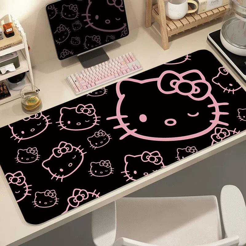 Creative Leather Hello Kitty Printed Mouse Pad Girls Student Extra Large Non-Slip Pad Computer Key Pad Cartoon Desk Writing Pad