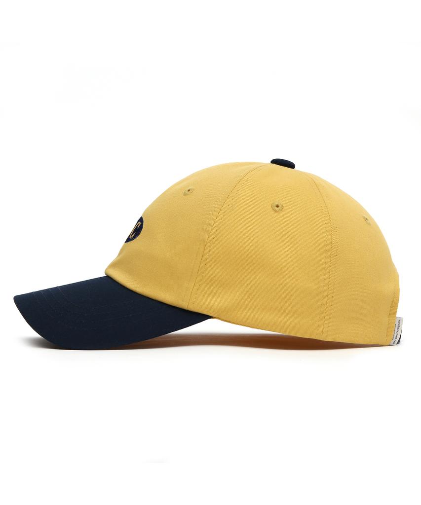 Eondeokeonteulol Cotton Logo Ball Cap Es Udc / Authentic B B / Yellow Navy