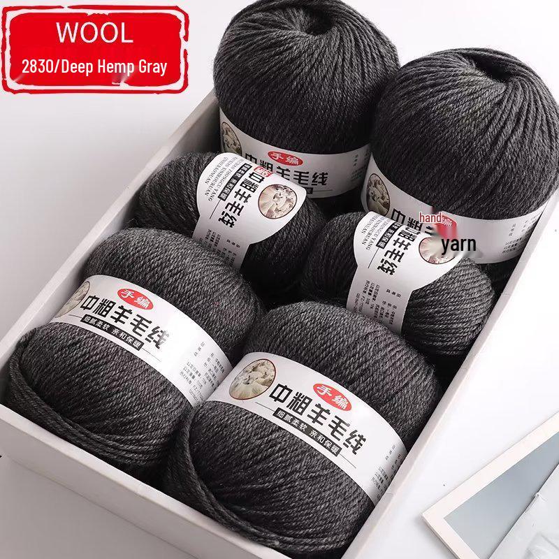 Medium-Thick Fuzzy Wool Yarn Balls for Handmade DIY Crochet & Knitting: Ideal for Scarves & Sweaters