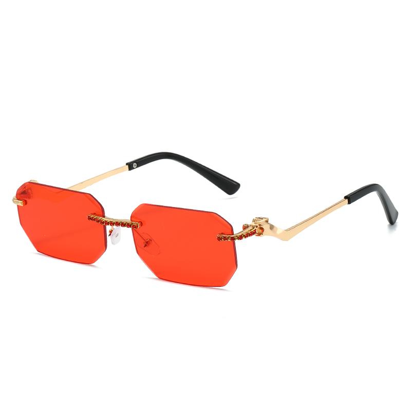 Fashion Rimless Sunglasses Women Men Luxury Retro UV400 Protection Stylish Eyewear for Outdoor Activities