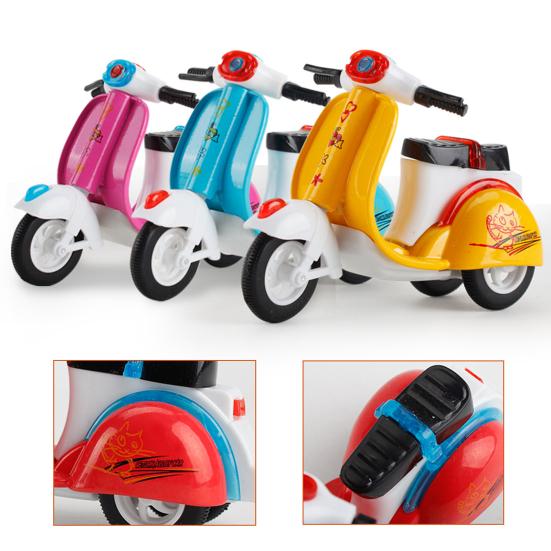 Children Pull Back Mini Car Alloy Motorcycle Tricycle Model Educational Toy