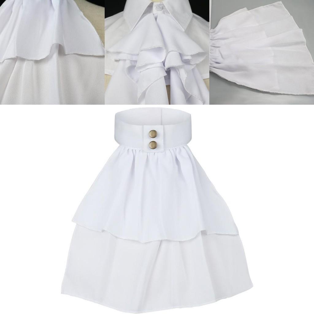 Vintage French Style White Lace False Collar For Men And Women