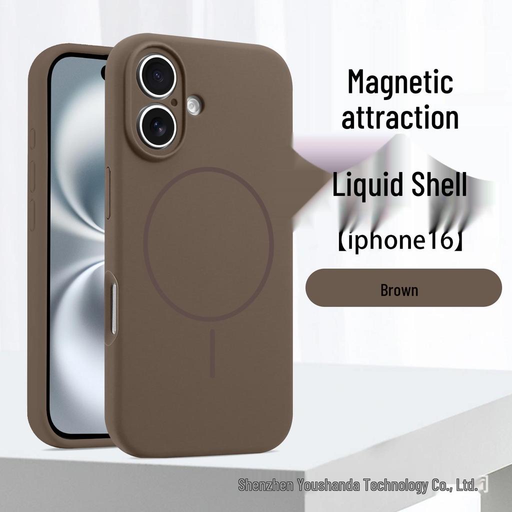 Funda magnética de silicona líquida para iPhone 17 para Apple 16 Pro Max - Cobertura total, Protección precisa de la lente