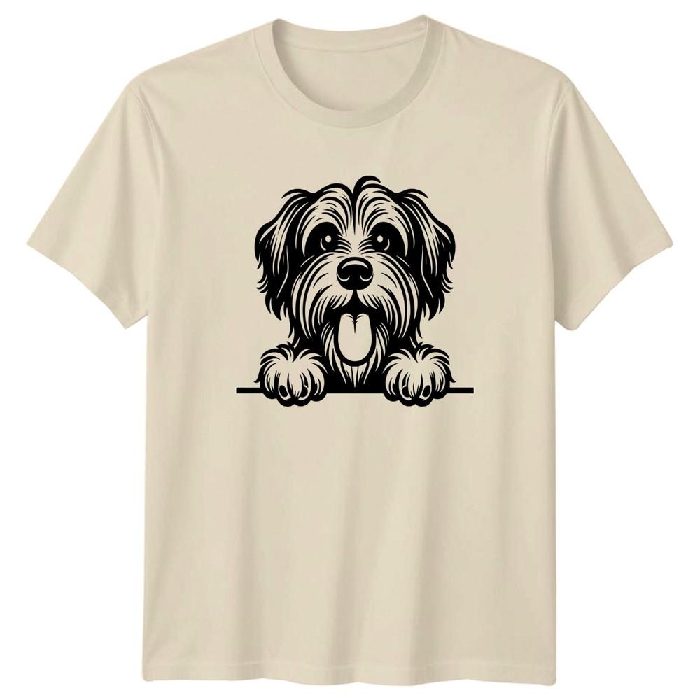 Fluffy Dog Face Dogs Animals Unisexs TShirt Unisexs Tee Graphic Unisex Top