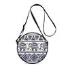 Elephant Print Round Shoulder Bag Casual Messenger Bag for Woman Best Gifts 2D Flat Casual Daily Crossbody Bag