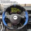 DIY Car Steering Wheel Cover For Volkswagen Golf 7 Polo Passat B8 Touran Tiguan