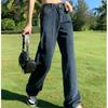 High Street Style All-Match Wide-Leg Pants Jeans Spring Autumn Korean Ins High Waist Loose Jeans Women's Straight Thin Drape