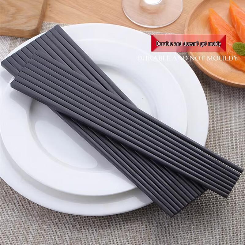 Hochwertige rutschfeste Legierungs-Essstäbchen, 10 Paar