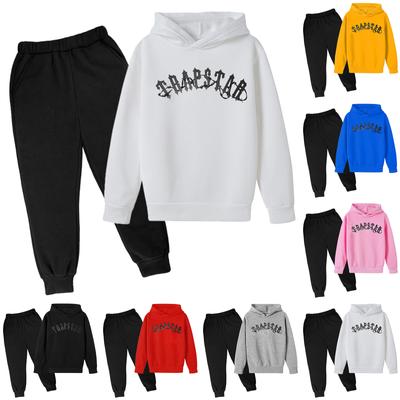 Ensemble de sweat à capuche ample et pantalon à manches longues en peluche pour enfants