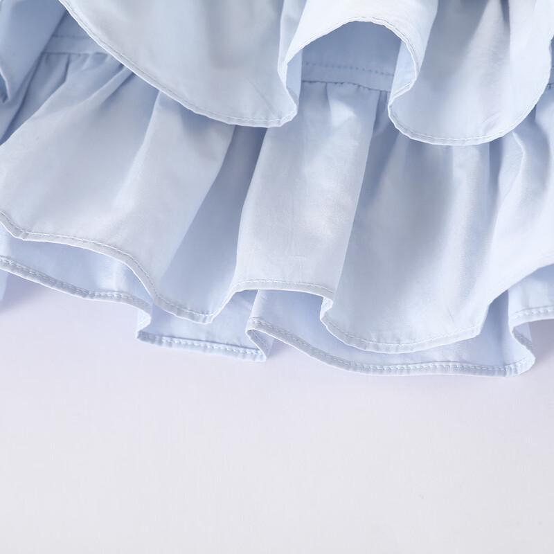 Montagut Girls' Summer Cotton Cake Vest Dress