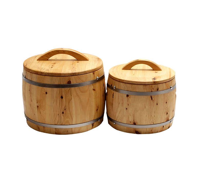 Solid Wood Rice Storage Bucket