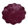 Yousheng Round Wavy Flower Placemat, Waterproof Oil-Proof Placemat, Artificial Leather Heat Insulation Table Mat Coaster for Dining Table