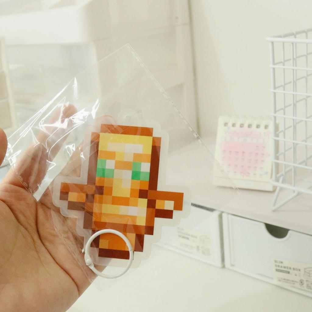 My World Peripherals 10CM Extra Large Minecraft Undead Totem Acrylic Keychain Pendant