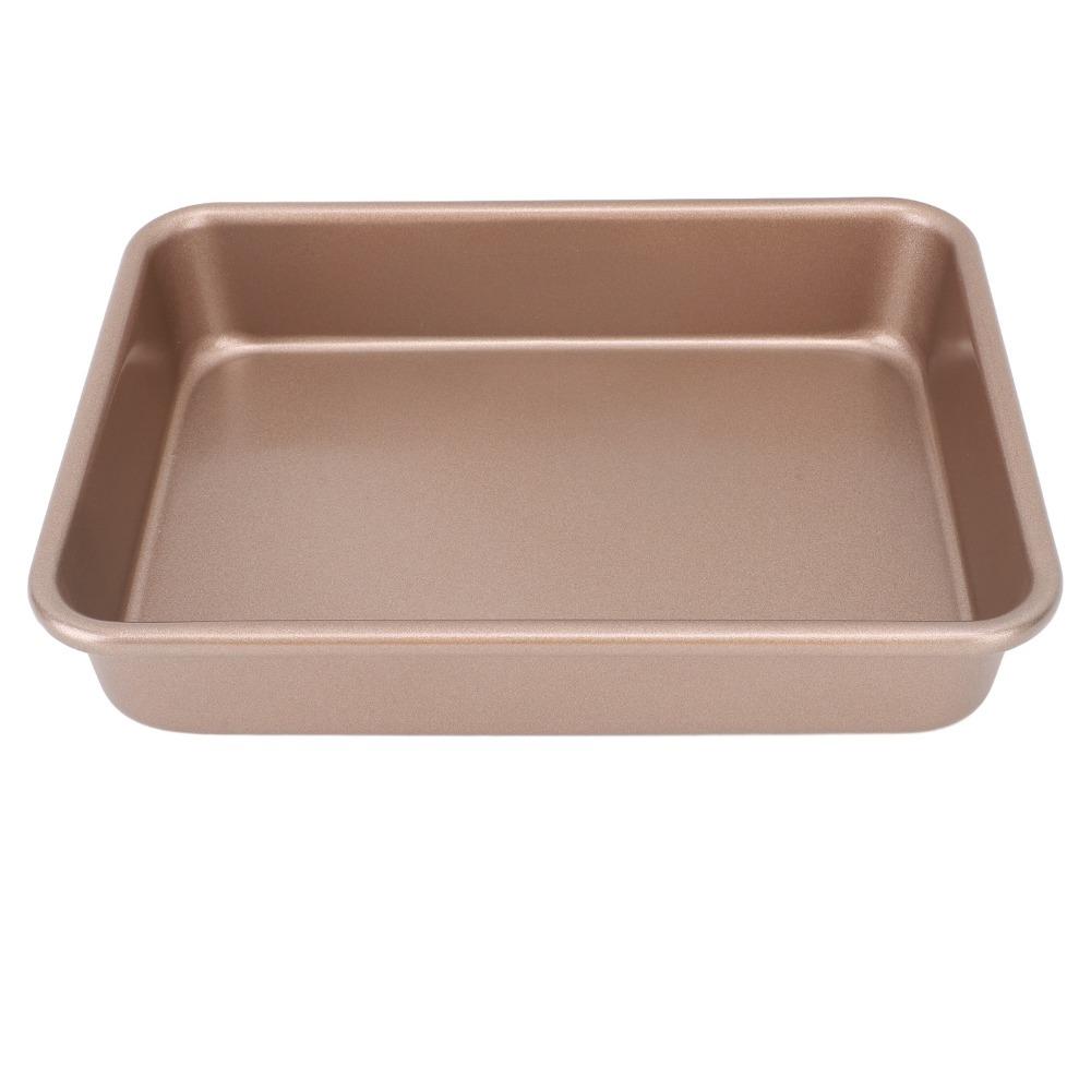 Durable Carbon Steel Baking Pan Rectangular Deep Oven Tray Non-Stick Rolled edge Rectangular Sheet Pan Home Kitchen DIY Baking