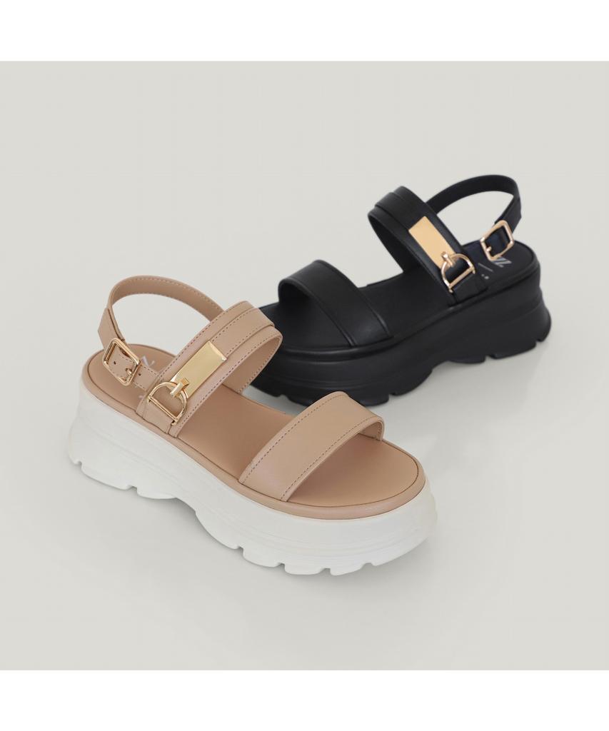 Elcanto Mats Women'S Link-Decorated Platform Sandals 6Cm Lcww50M626