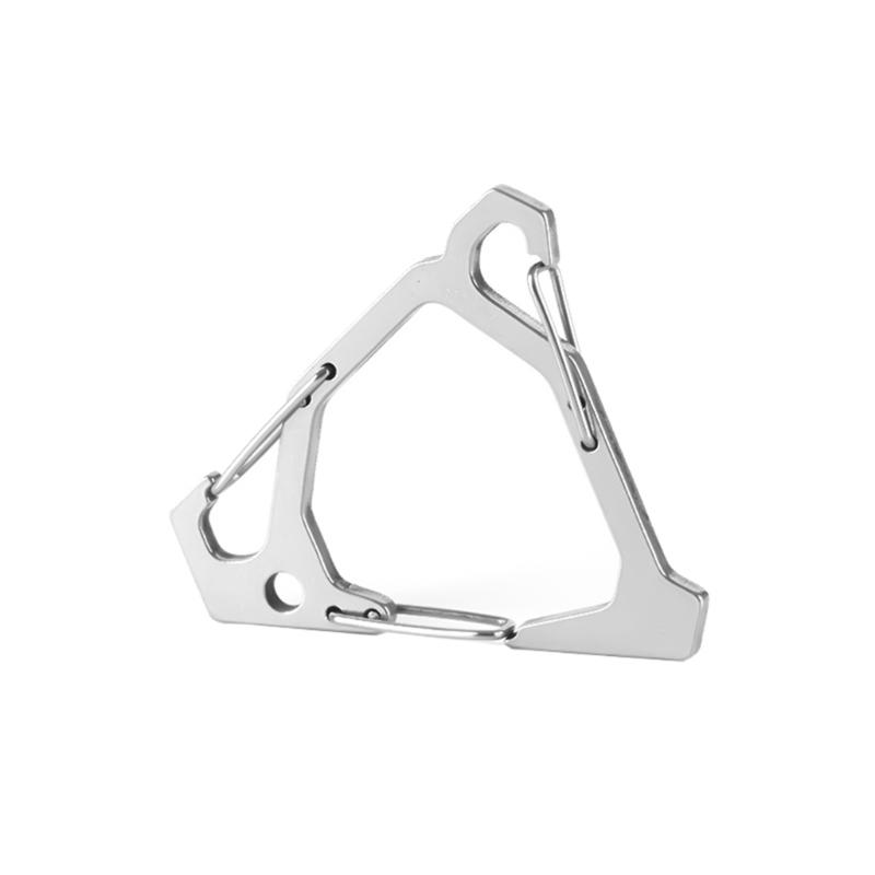 Triangular Carabiner Clip Spring  Kettles Buckles Metal Steels Keychains Hook Outdoor Accessories