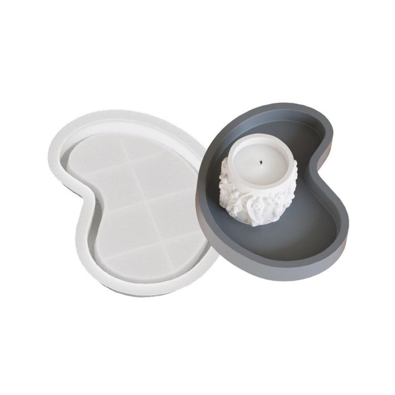 Silicone Dish Mould Resin Plate Molds Irregular Tray Moulds Crafting Moulds Silicone Texture Suitable for Making Plate