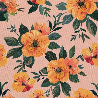 Outdoor Dekostoffe Oxford - Motiv Blumen I Dx5630