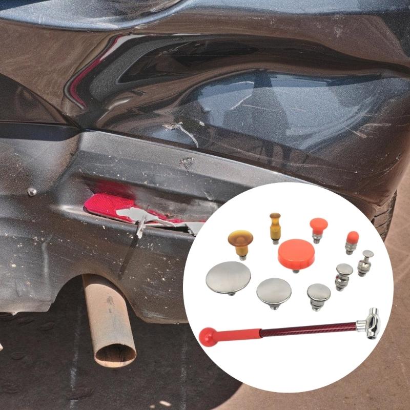 Professional Car Dent Fixing Tool With Hammers & Assorted Heads For DIYer Repair Efficient Auto Dent Repairing Solution