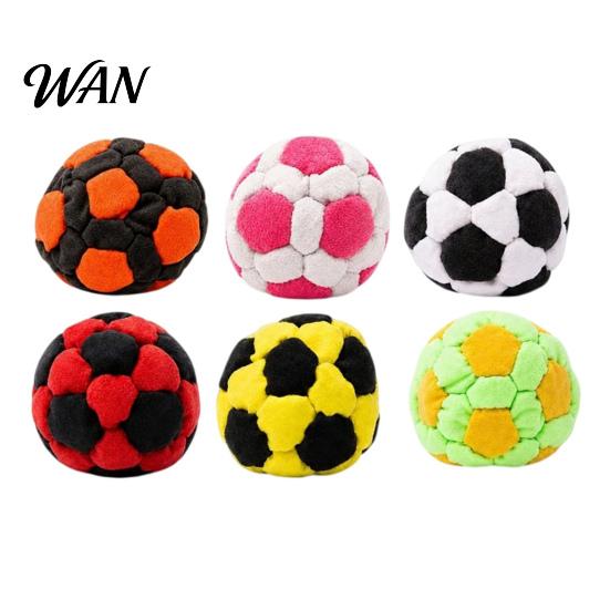 Soccer Shaped Sand Bag Football Sandbags, Soft Plush Footbags for Adults, Juggling Balls, Vibrant Sports Team Building Game Prop Design Dirtbag Indoor