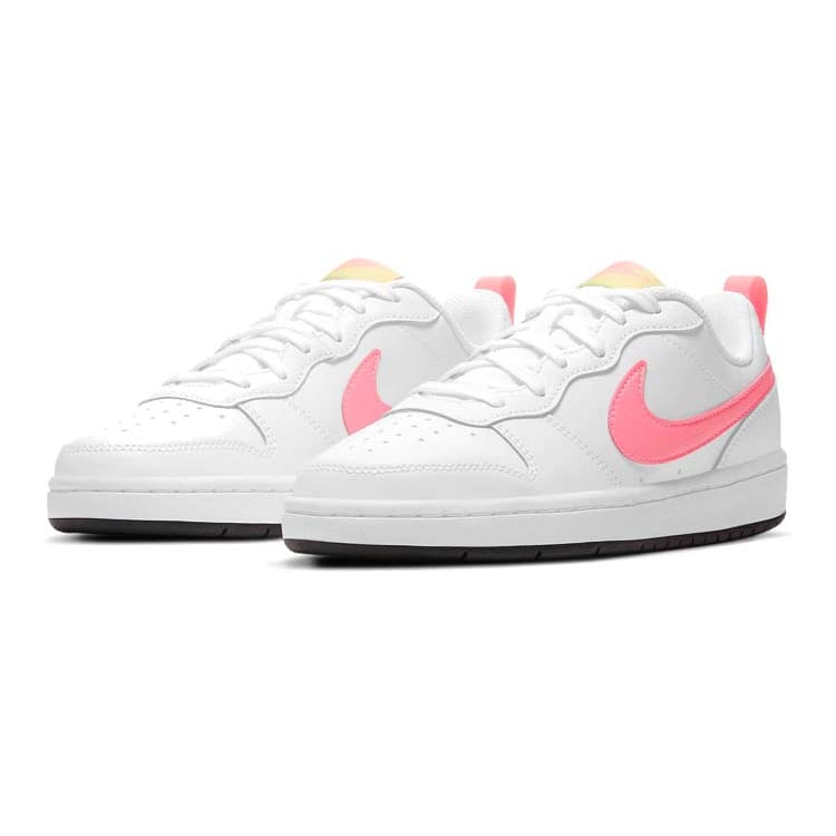 Nike Court Borough Low 2 White Light Citron GS BQ5448-108