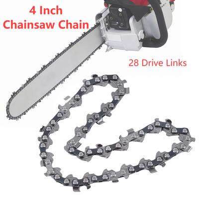 1/3/5pcs 4 Inch Metal Chainsaw Chain 28 Drive Electric Saw Accessory Replacement Chainsaw Saw Chain Electric Chainsaw Chain Tool
