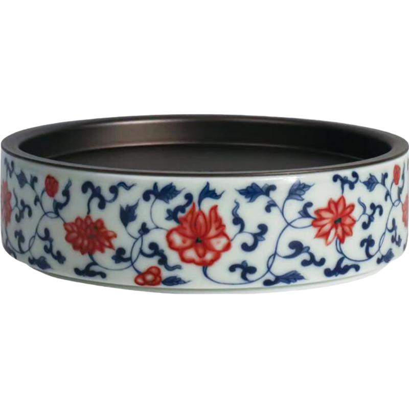 MULTIPOTENT Blue and White Floral Ceramic Tea Tray