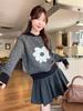 2026 Women's Korean Style Crew Neck Pullover: Loose, Slimming Sweater for Autumn/Winter, Wear Solo or Layered.