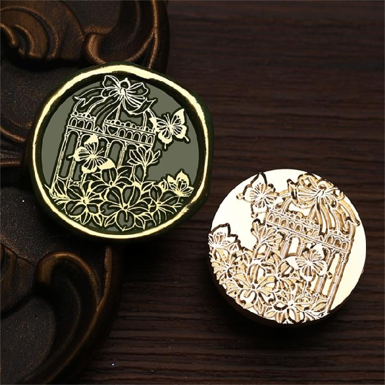 Butterfly Wax Seal Stamp Brass Head Insect Series Sealing Waxed Stamp for Photo Invitation Card Scrapbooking Decorations
