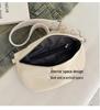 Women's 2025 Canvas Corduroy Waist Bag - Large Capacity, Trendy Street Style, Single Shoulder, Crossbody Bag.