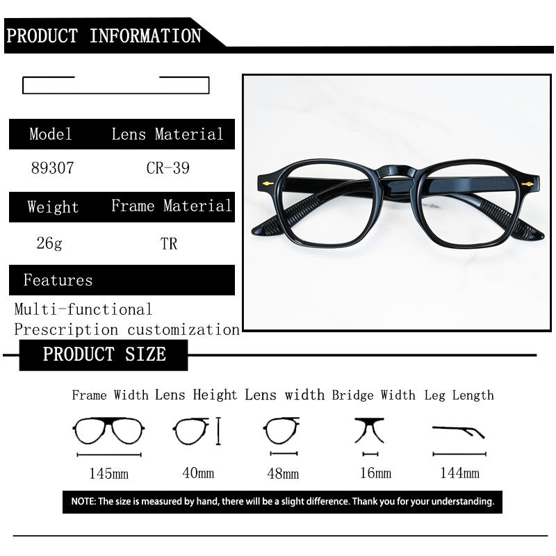 Vintage Rivet Frame Myopia Glasses Prescription Photochromic Anti Blue Light Women Eyewear Short Sight