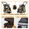SKISOPGO Pet Dog Small Dog Carrier Easy To Cat EVA 4 Wheels Walks Cart, Foldable, Stroller, Cart, Assemble, Cart, Buggy, Anti-Jump Out, Wheels, 360°