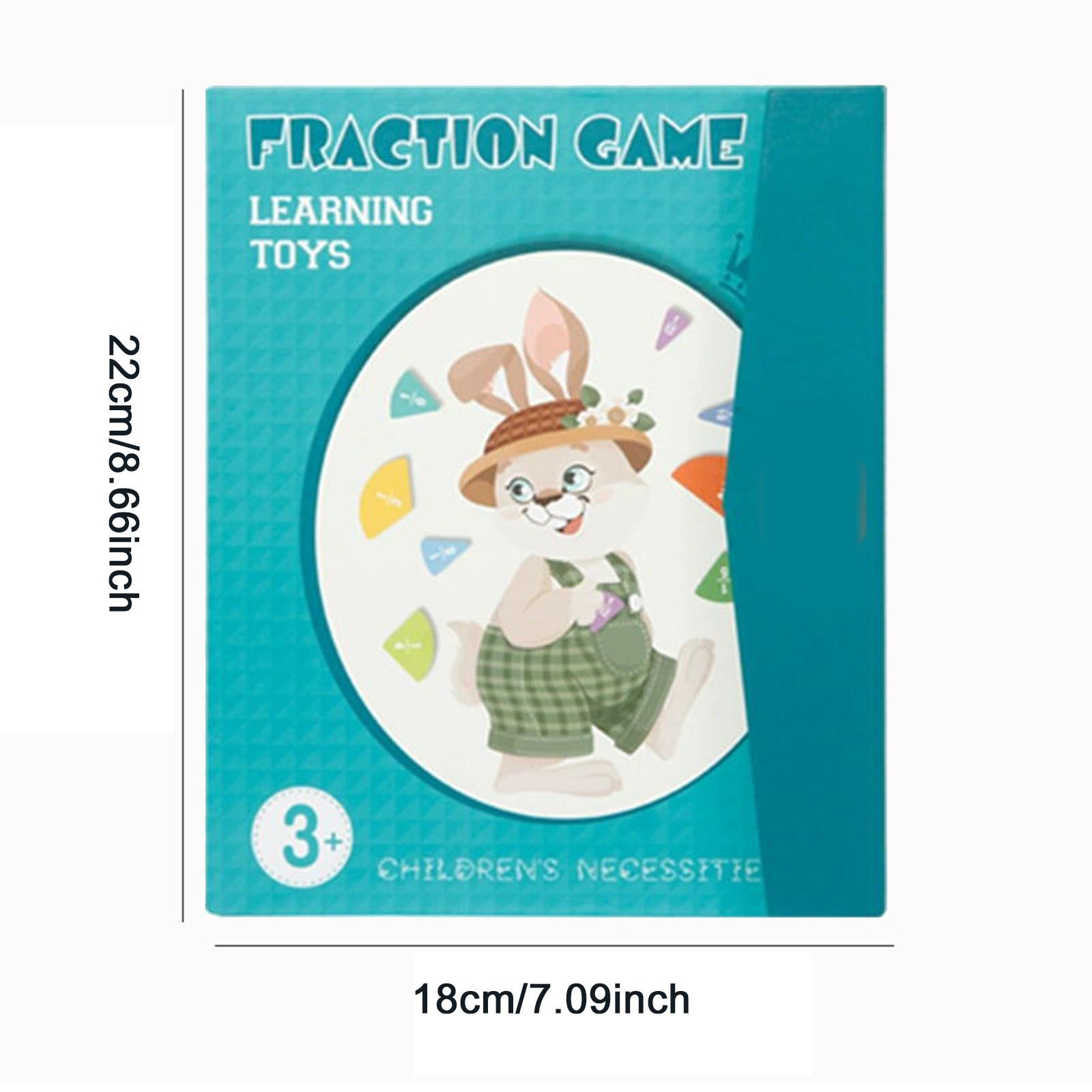 Magnetic Fraction Demonstration Book with Fraction Tiles&Fraction Circles Fraction Manipulatives Class Set for Elementary School