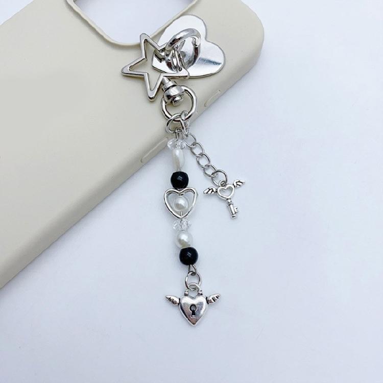 Multicolor Car Keychain for Women Stylish Pentagrams Keyrings for Fashion Lovers