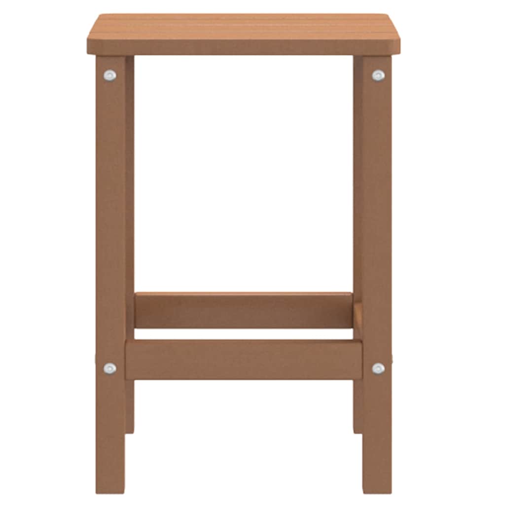 vidaXL Adirondack-Gartentisch Braun 38x38x46 Cm HDPE