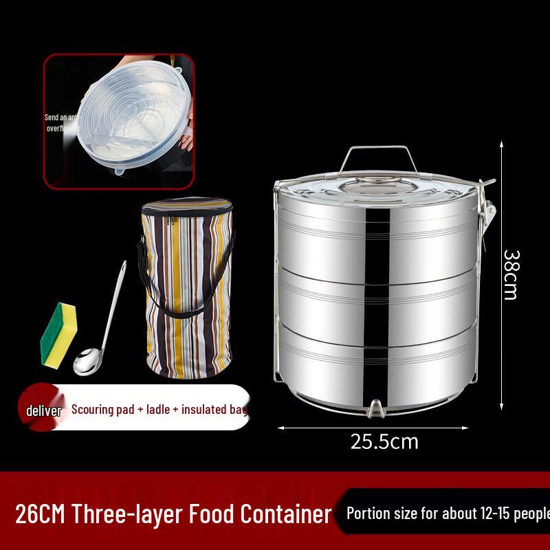 Large Capacity Stainless Steel Insulated Lunch Box