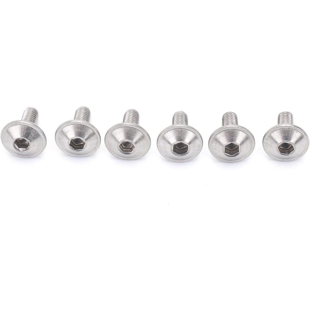 6 Pcs M5 x12.5mm Motorcycle Fairing Bolts Seat Bolt Body Shell Stainless Steel Fairing Screws Kits For Suzuki GSXR600 GSXR750 GSXR1000 GSX1300R