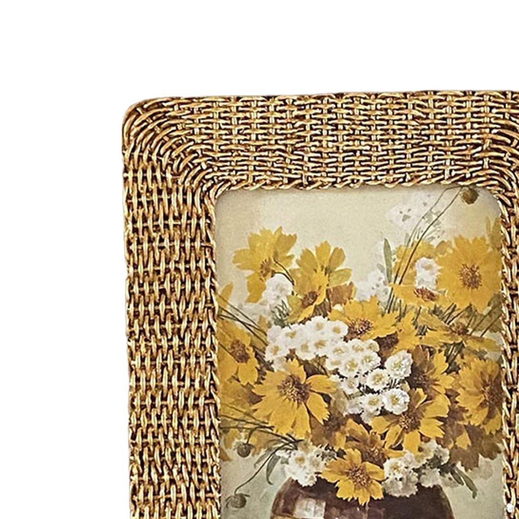Nordic Style Photo Frame Home Decoration Display Holder Stand Embossed Gallery Resin Desktop