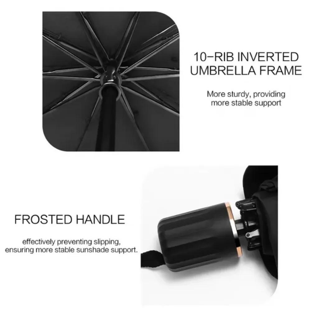 Foldable Car Sunshade Umbrella - Windshield Sun Visor for Sun Protection and Light Blocking, Compact and Portable (Size S/L)