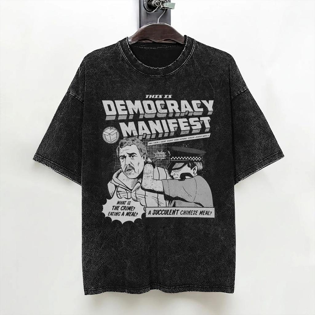 Succulent Chinese Meal T Shirts Washed Short Sleeve Oversize TShirt Funny Meme Fashion Men Women Streetwear Graphic Tops Tees